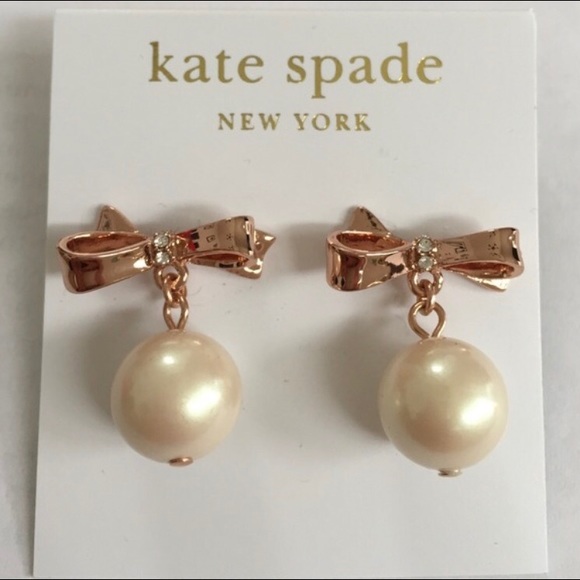 kate spade Jewelry - Kate Spade Rose gold and pearl earring